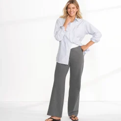 Starfish Jersey-Freizeithose mit weitem Bein für Damen