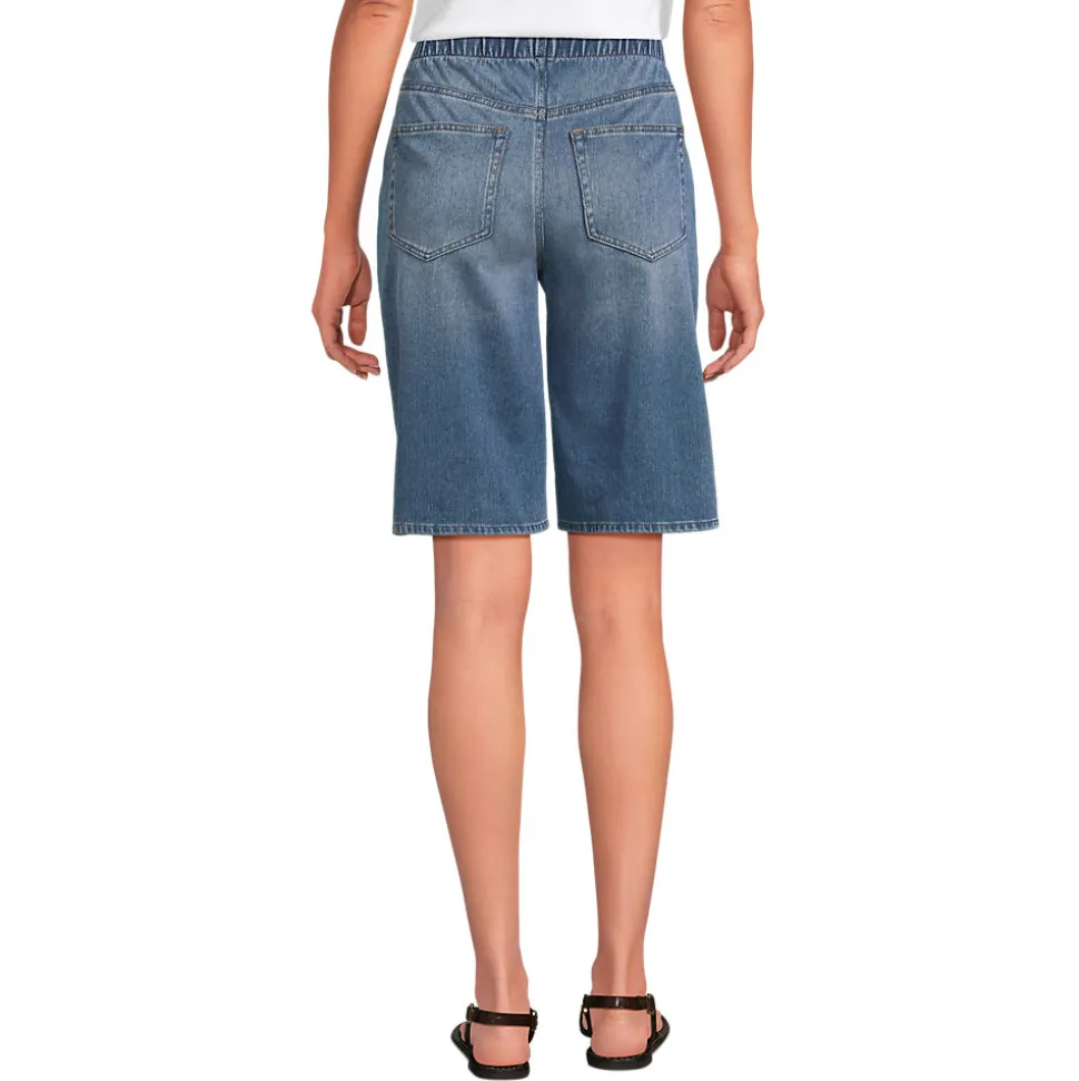 Starfish Knit Denim Bermuda-Shorts 30 cm