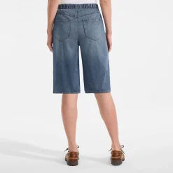 Starfish Knit Denim Bermuda-Shorts 30 cm