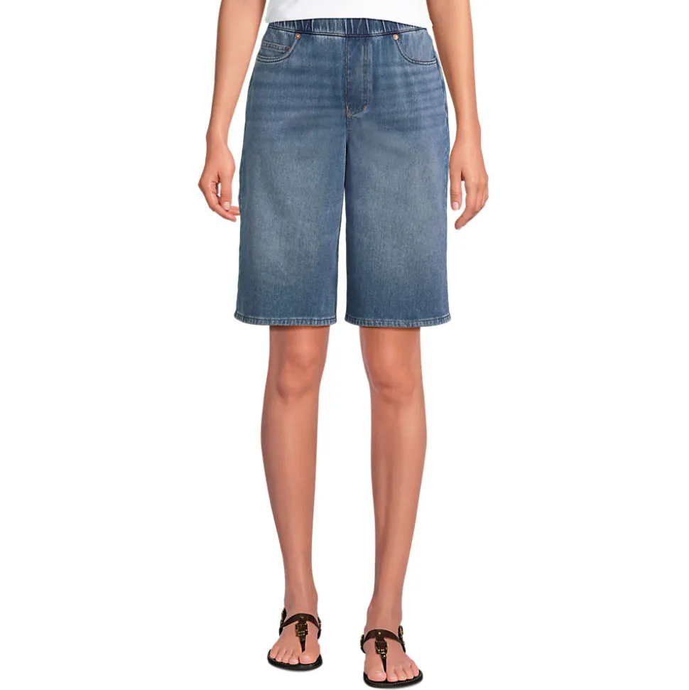 Starfish Knit Denim Bermuda-Shorts 30 cm