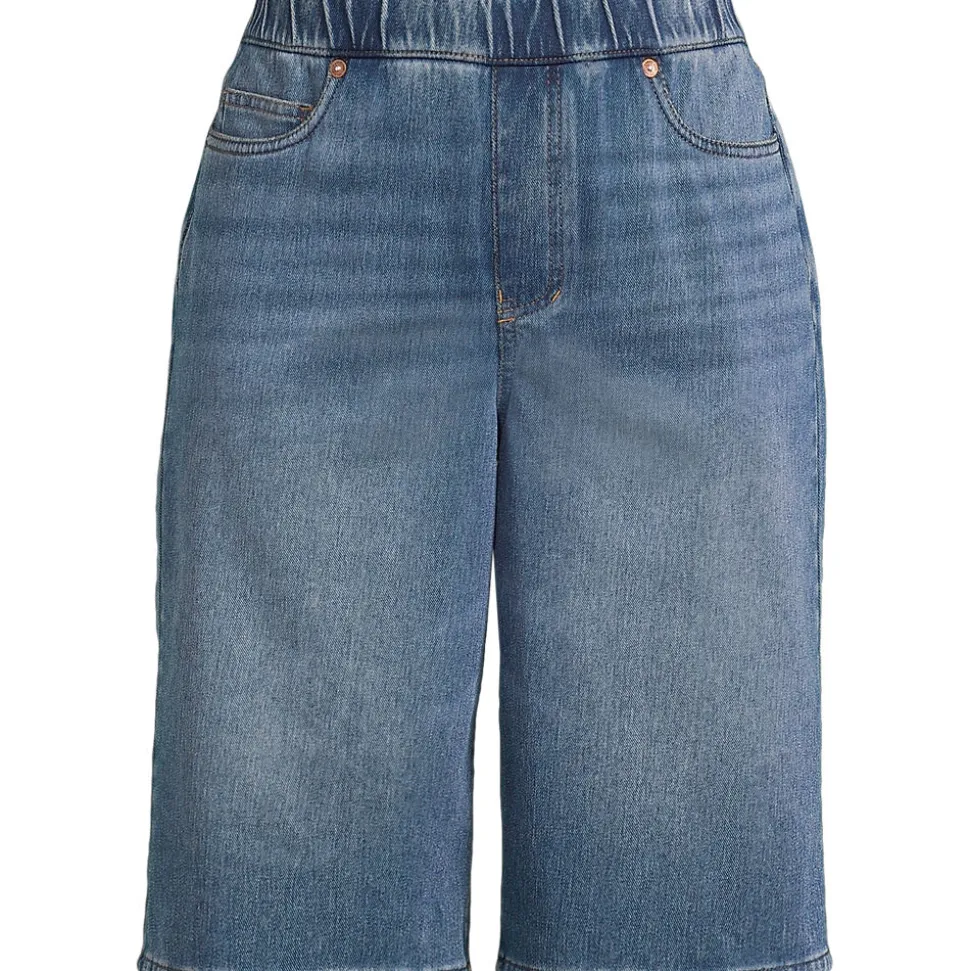 Starfish Knit Denim Bermuda-Shorts 30 cm