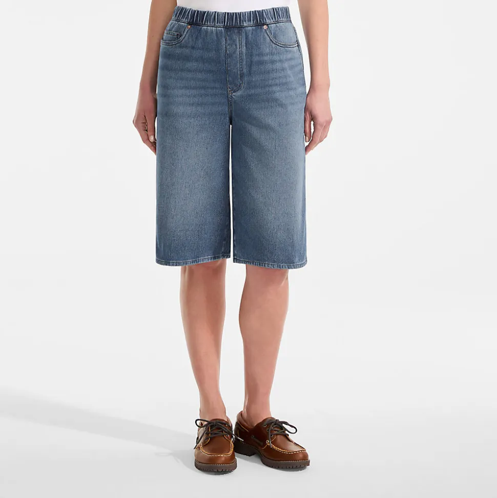 Starfish Knit Denim Bermuda-Shorts 30 cm