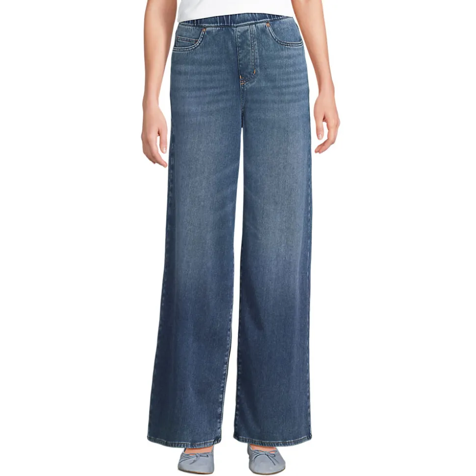 Starfish Knit-Jeans mit weitem Bein