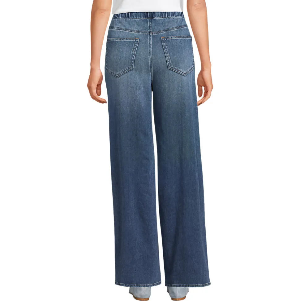 Starfish Knit-Jeans mit weitem Bein