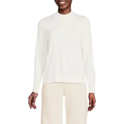 Stehkragenpullover mit Ärmelknöpfen für Damen