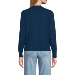 Stehkragenpullover mit Ärmelknöpfen für Damen