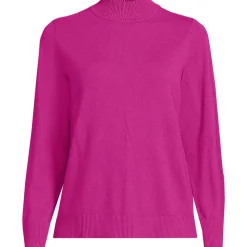Stehkragenpullover mit Ärmelknöpfen für Damen