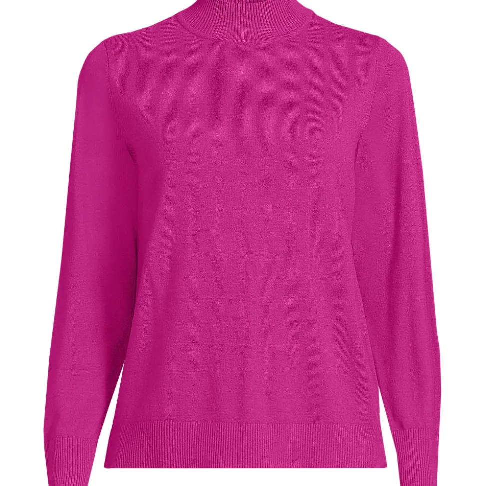 Stehkragenpullover mit Ärmelknöpfen für Damen