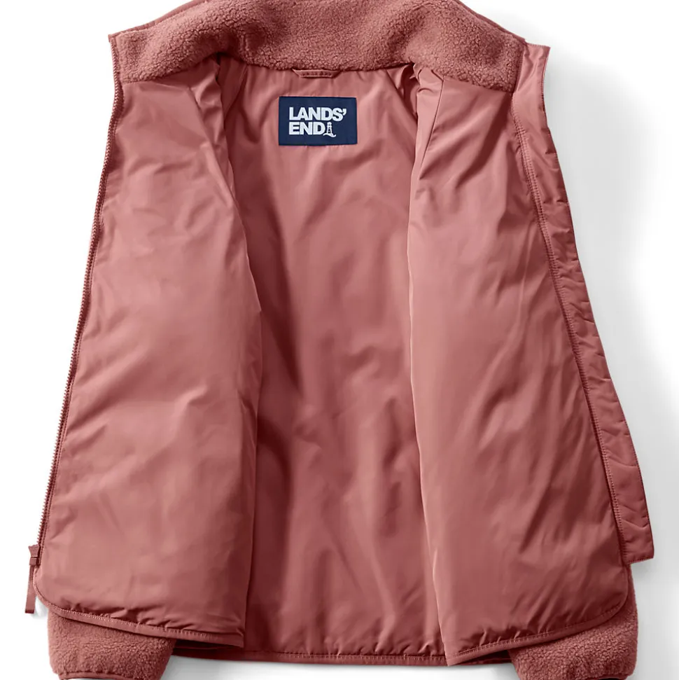Steppjacke mit Teddy-Ärmeln für Damen
