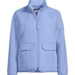 Steppjacke mit Teddy-Ärmeln für Damen