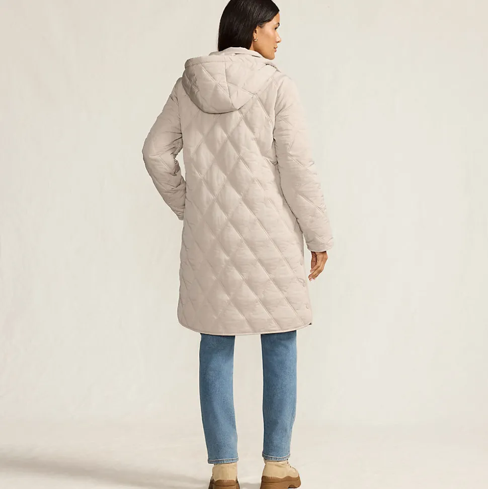 Steppmantel FeatherFree mit Kapuze für Damen