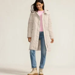 Steppmantel FeatherFree mit Kapuze für Damen