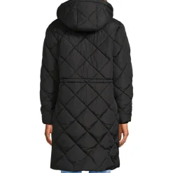 Steppmantel mit geraffter Taille für Damen
