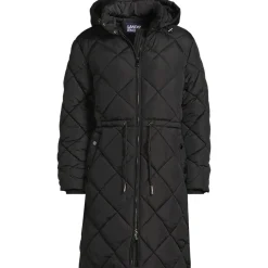 Steppmantel mit geraffter Taille für Damen