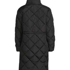 Steppmantel mit geraffter Taille für Damen