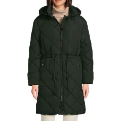 Steppmantel mit geraffter Taille für Damen