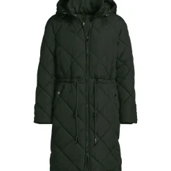 Steppmantel mit geraffter Taille für Damen