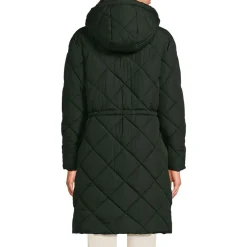 Steppmantel mit geraffter Taille für Damen