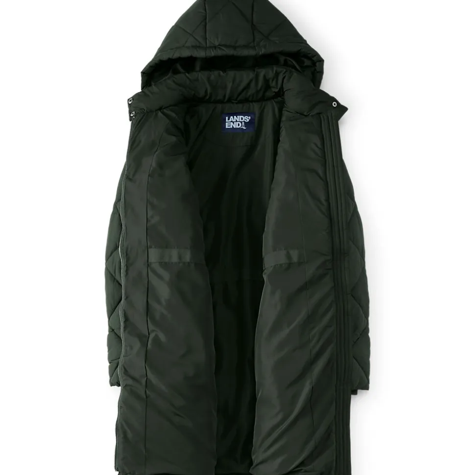 Steppmantel mit geraffter Taille für Damen