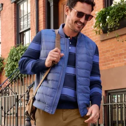 Steppweste mit Strickseiten für Herren