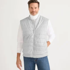 Steppweste mit Strickseiten für Herren