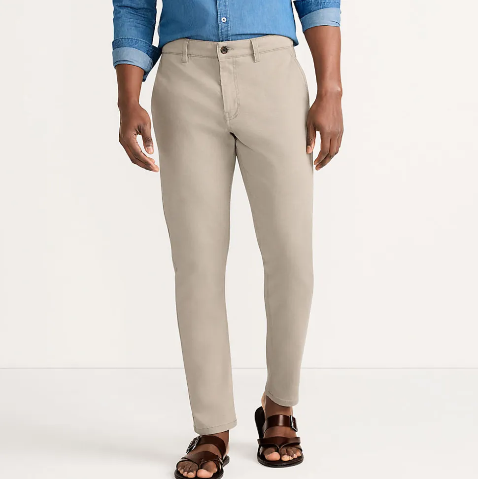 Straight Fit Chinos mit Textur für Herren