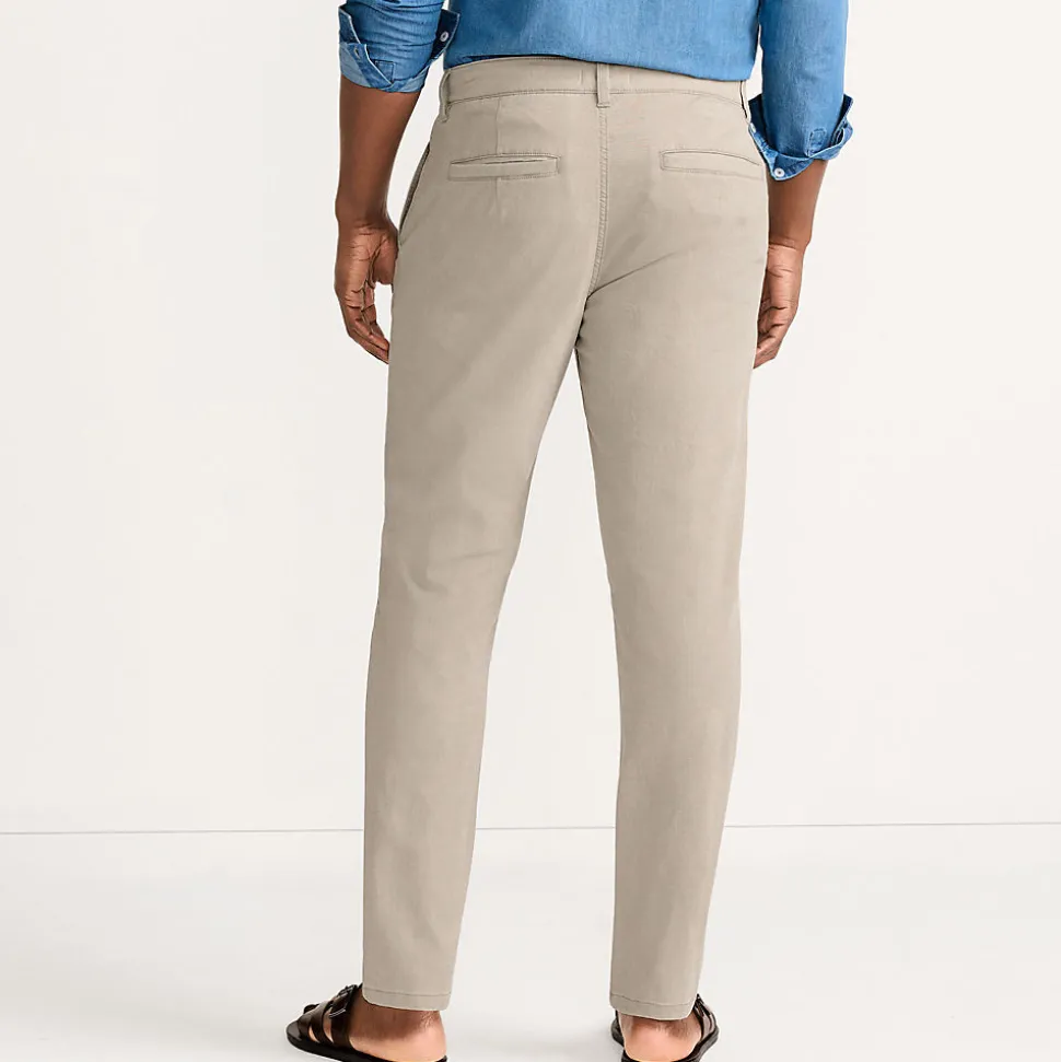 Straight Fit Chinos mit Textur für Herren