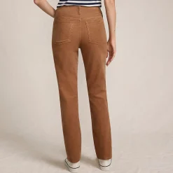 Straight Fit Cordhose Mid Waist für Damen