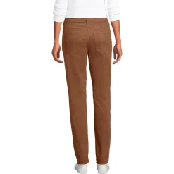 Straight Fit Cordhose Mid Waist für Damen