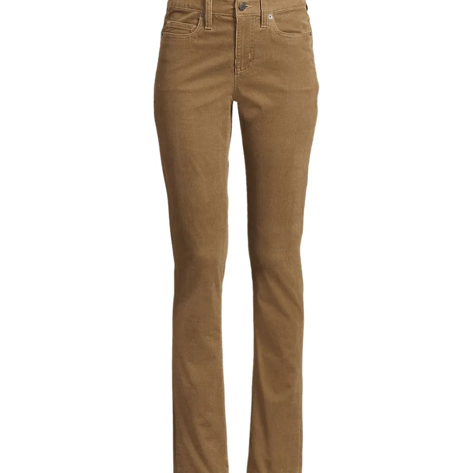 Straight Fit Cordhose Mid Waist für Damen