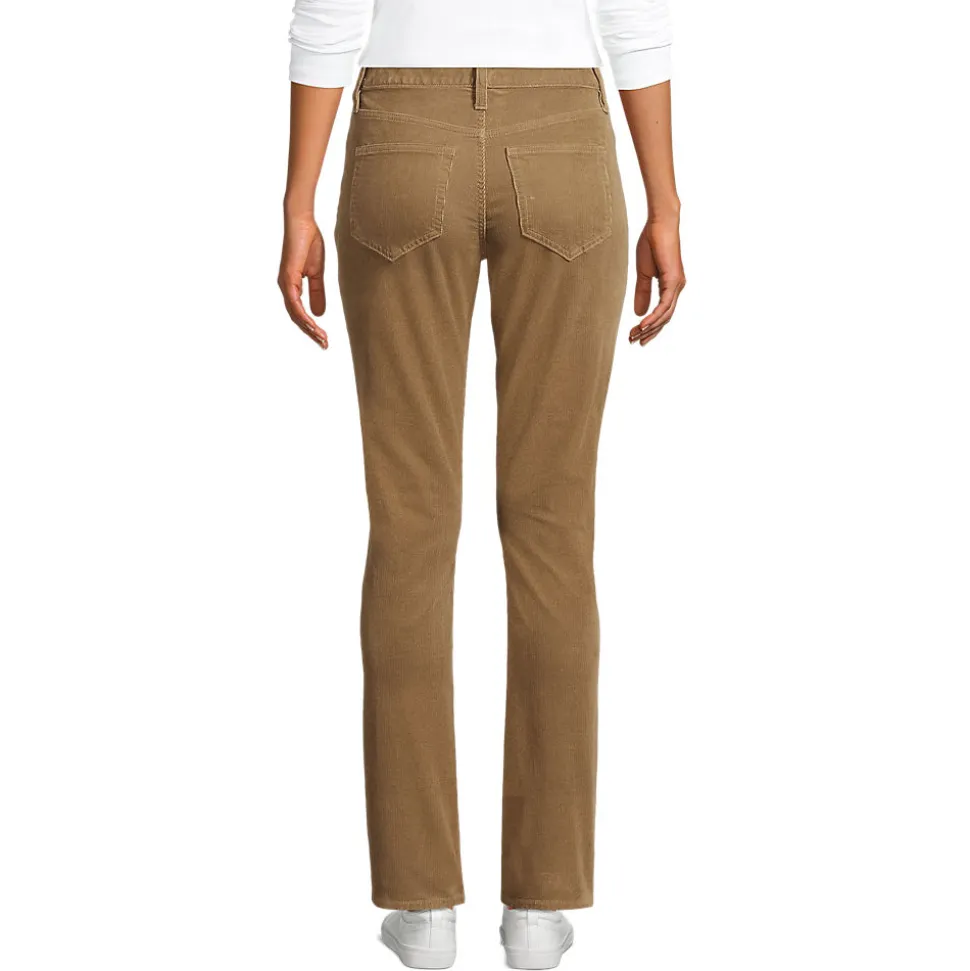 Straight Fit Cordhose Mid Waist für Damen
