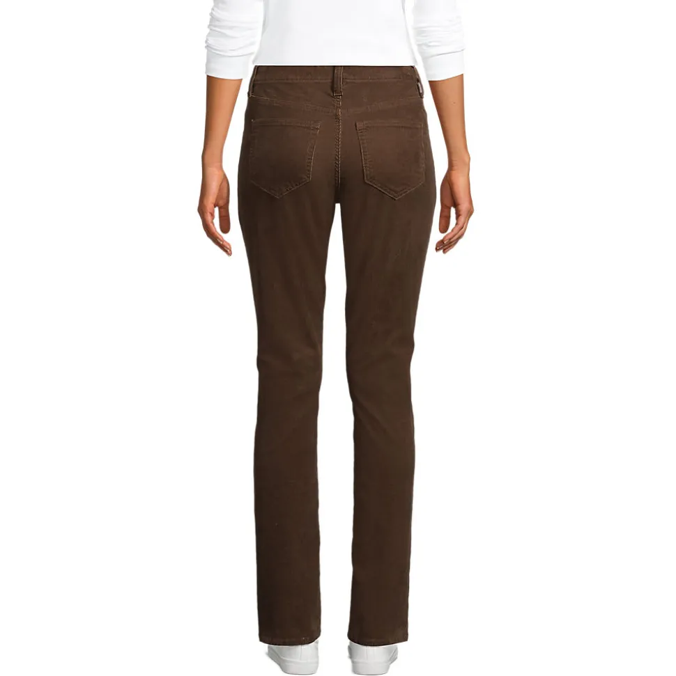 Straight Fit Cordhose Mid Waist für Damen
