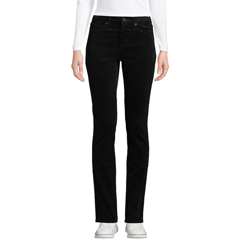 Straight Fit Cordhose Mid Waist für Damen