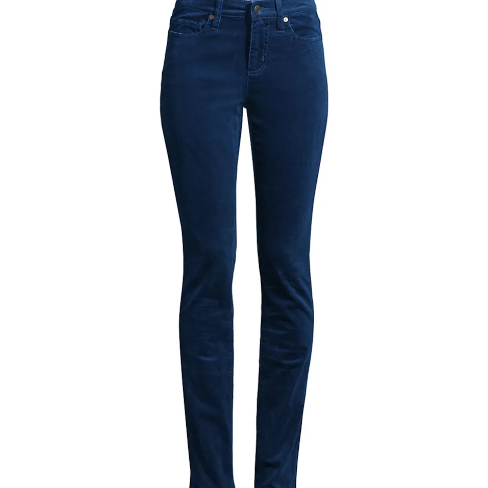 Straight Fit Cordhose Mid Waist für Damen