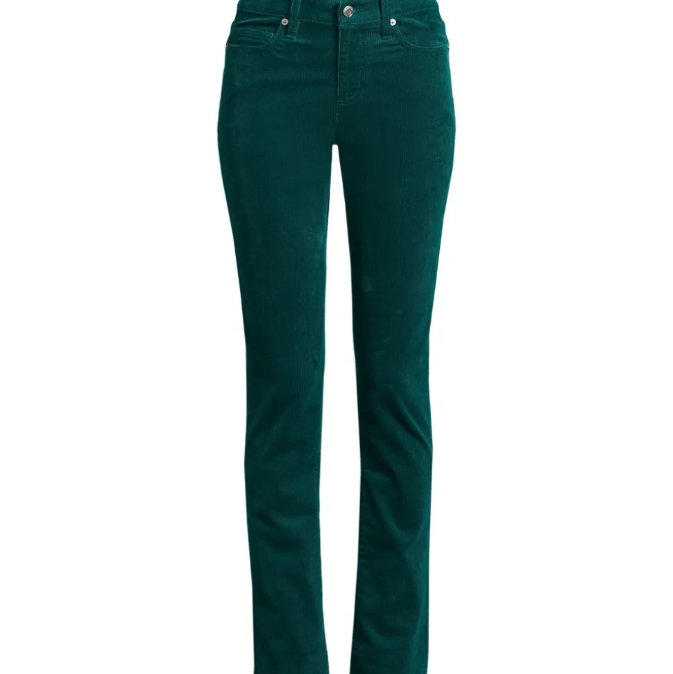 Straight Fit Cordhose Mid Waist für Damen
