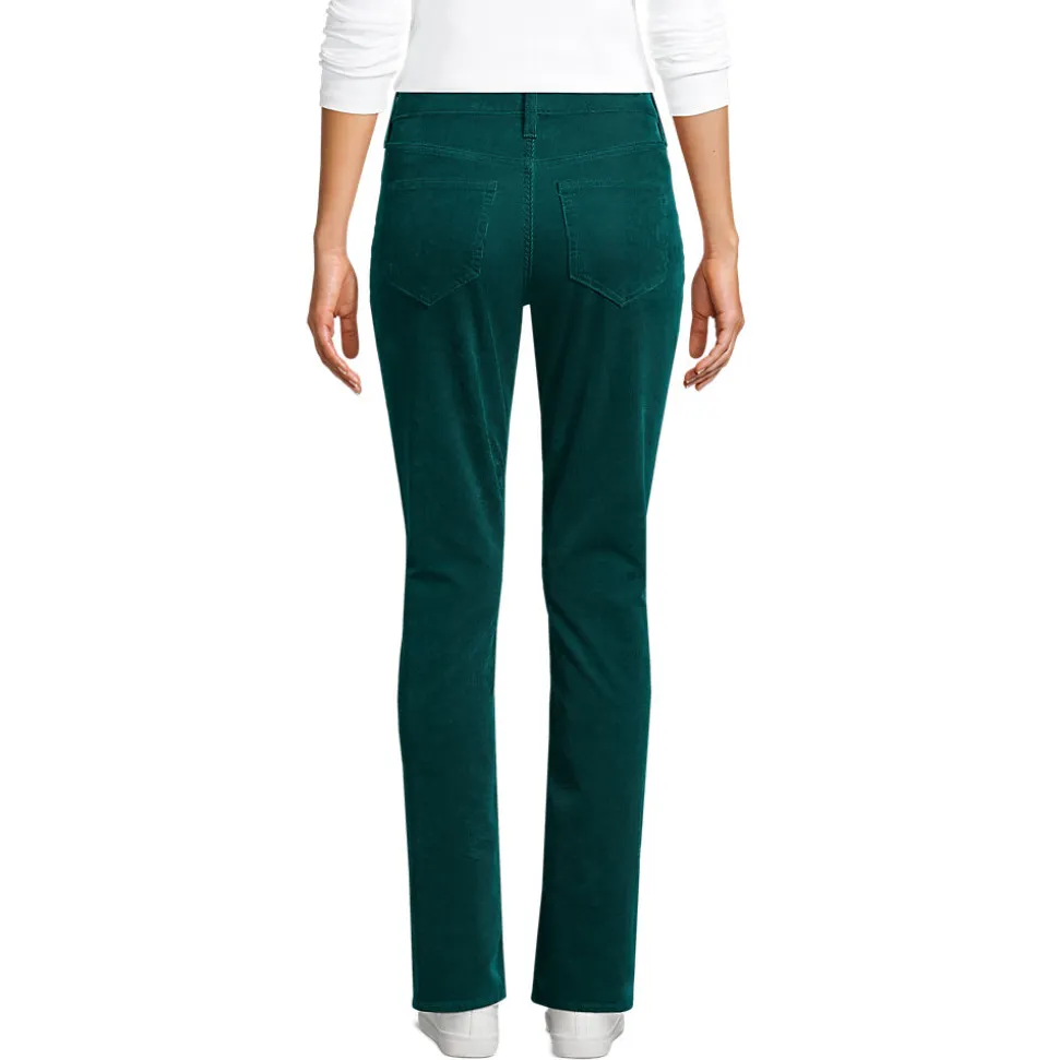 Straight Fit Cordhose Mid Waist für Damen