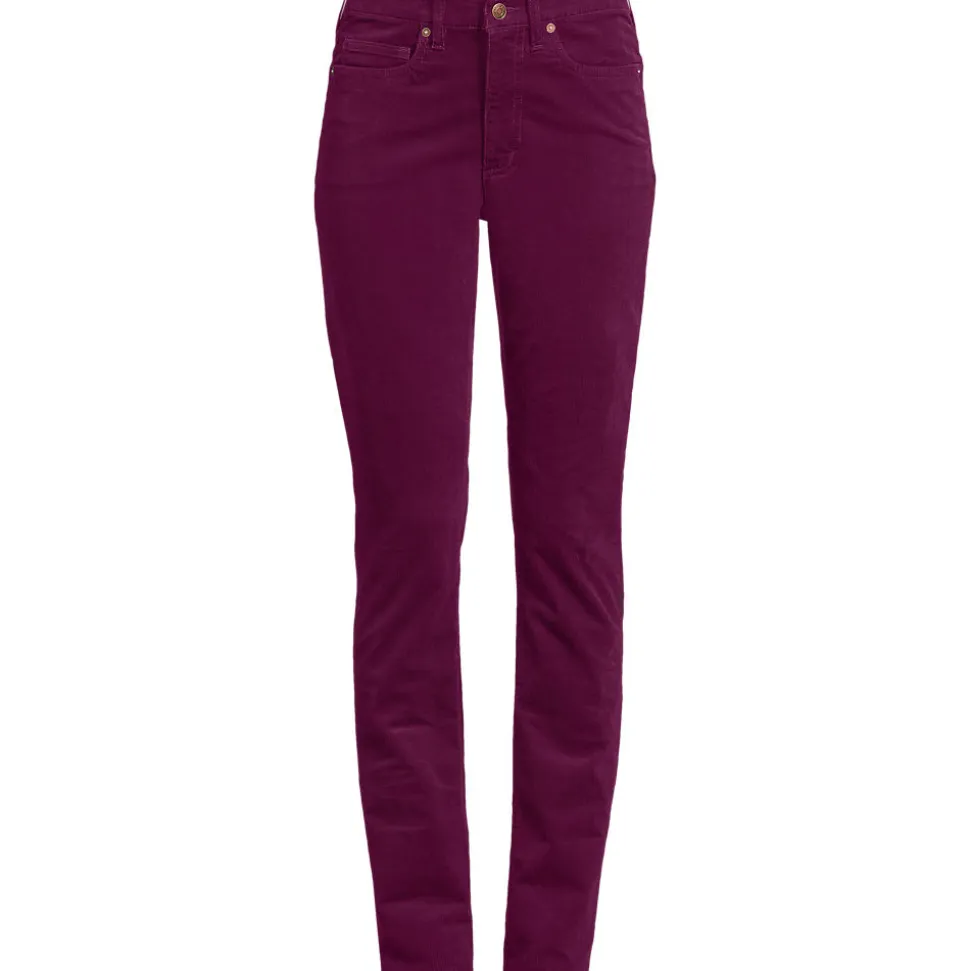 Straight Fit Cordhose Mid Waist für Damen