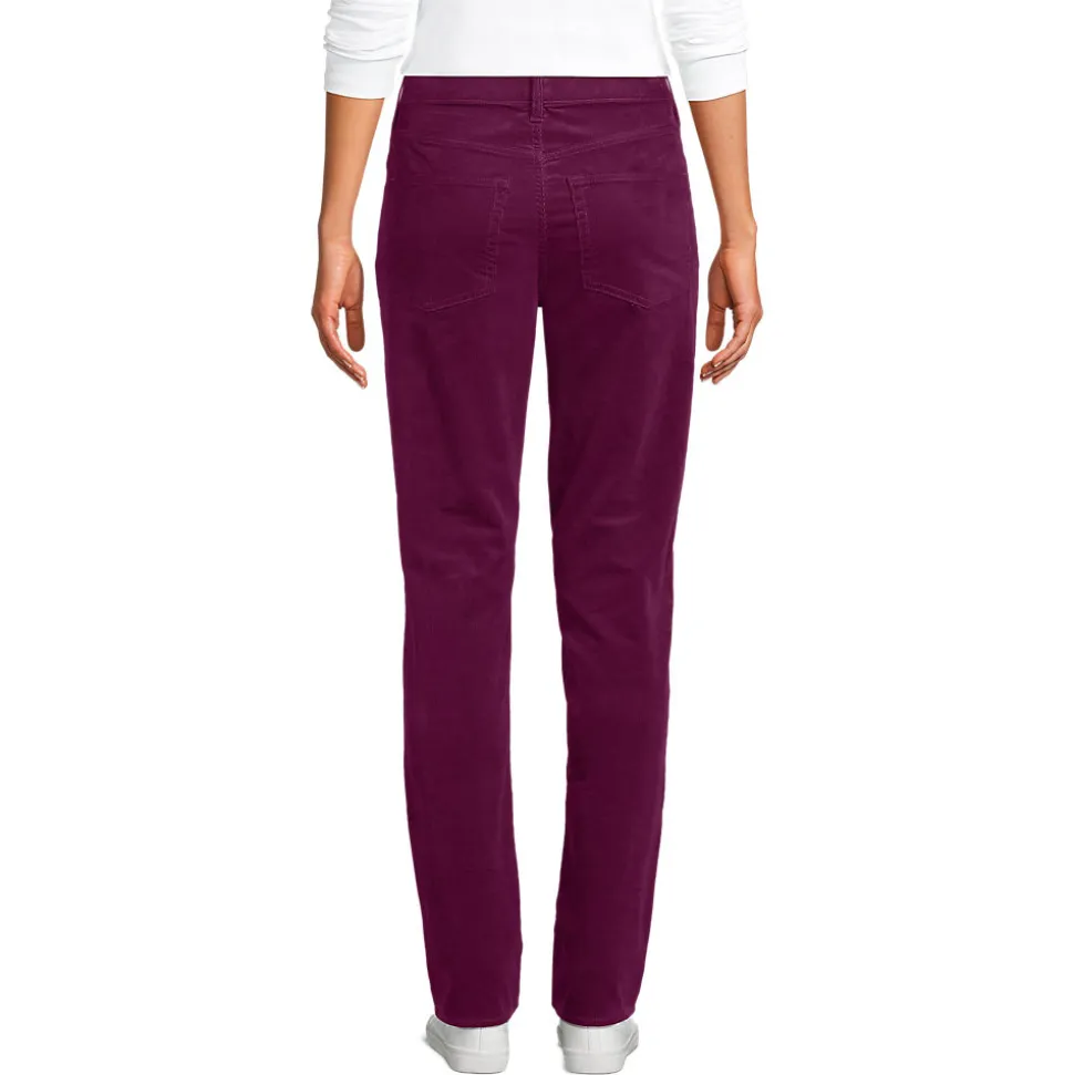 Straight Fit Cordhose Mid Waist für Damen