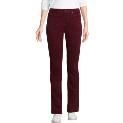 Straight Fit Cordhose Mid Waist für Damen