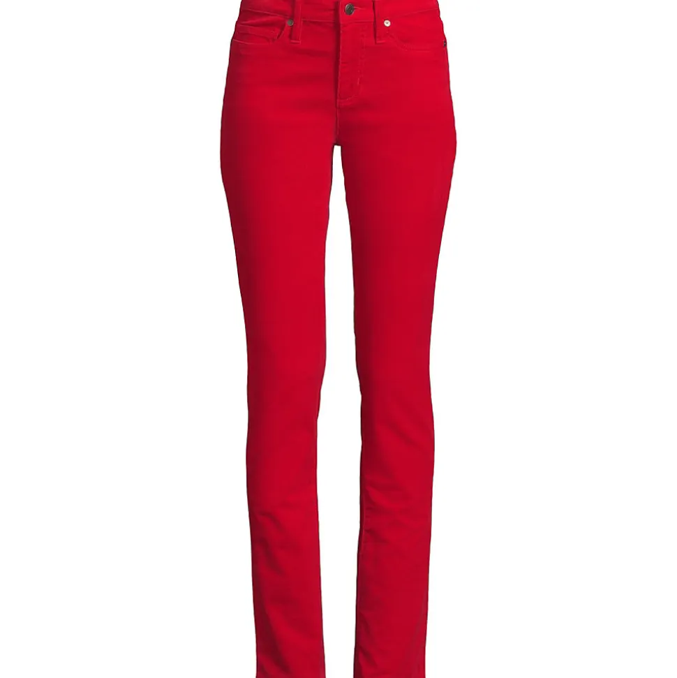 Straight Fit Cordhose Mid Waist für Damen