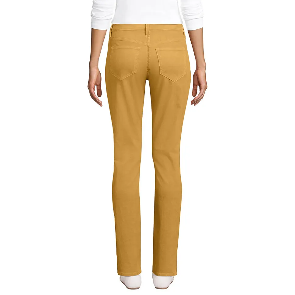 Straight Fit Cordhose Mid Waist für Damen