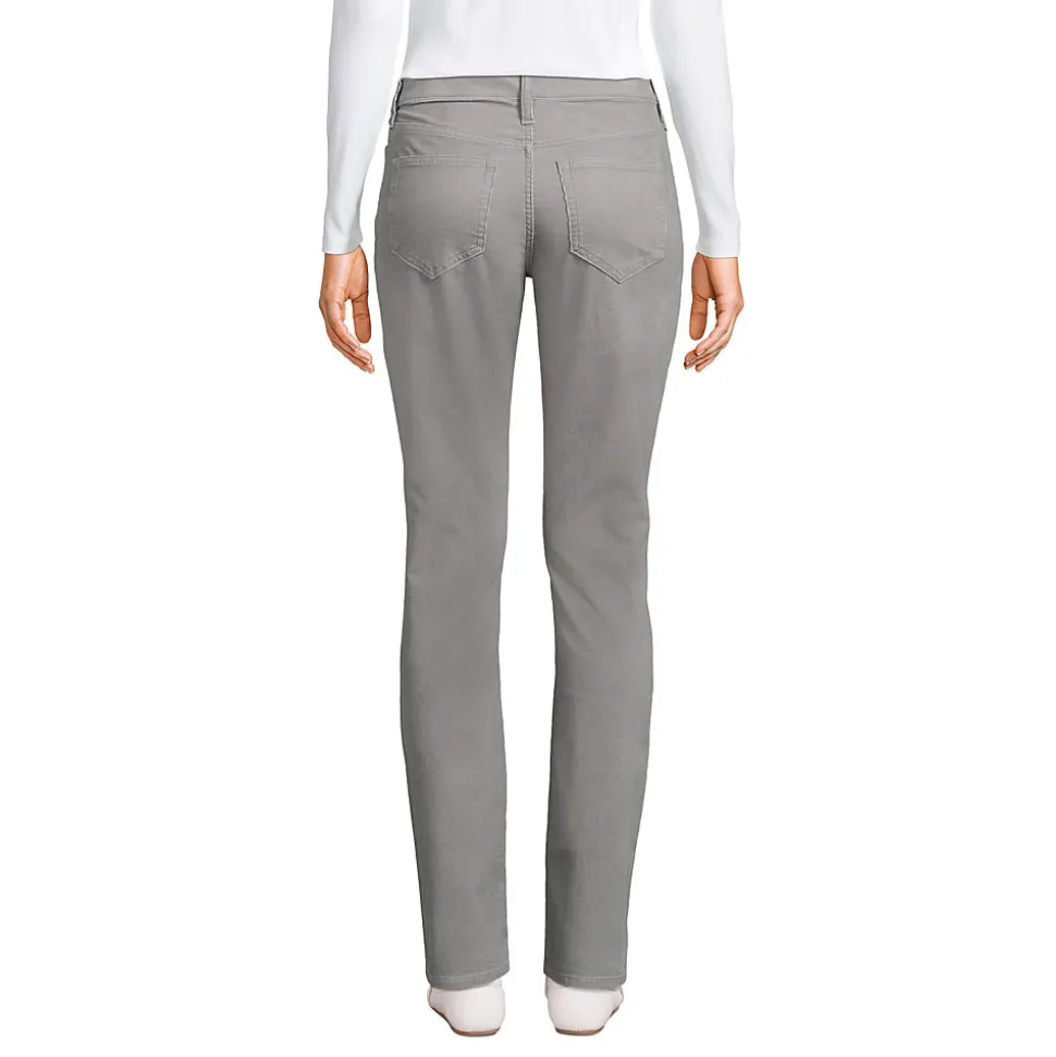 Straight Fit Cordhose Mid Waist für Damen