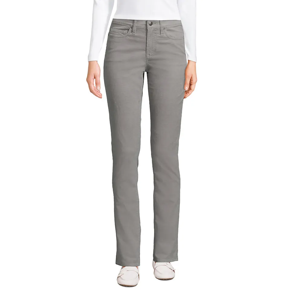 Straight Fit Cordhose Mid Waist für Damen