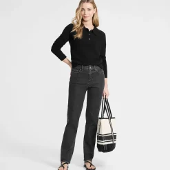 Straight Fit Jeans High Waist