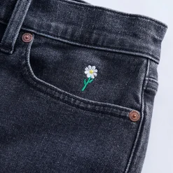 Straight Fit Jeans High Waist