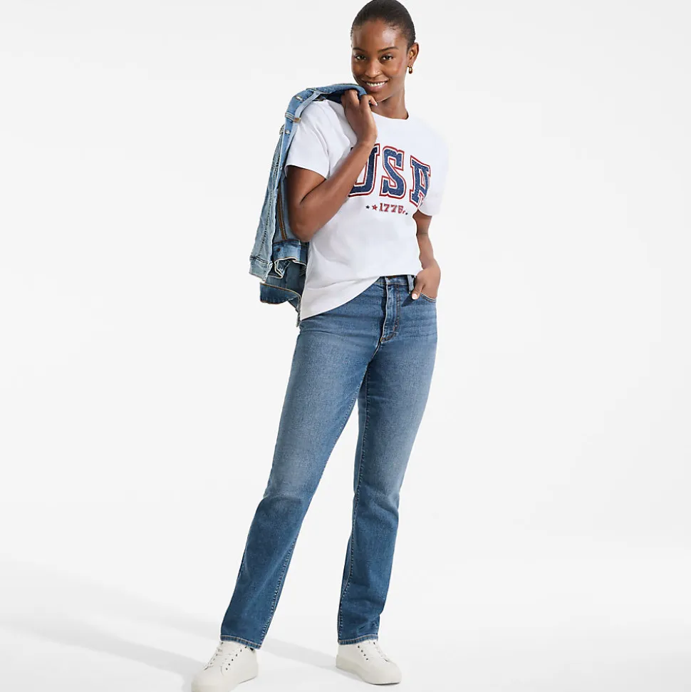 Straight Fit Recover High Waist Jeans