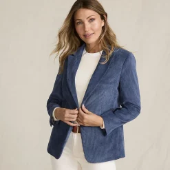 Stretchcord-Blazer für Damen