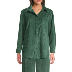 Stretchcord-Bluse für Damen