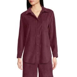 Stretchcord-Bluse für Damen