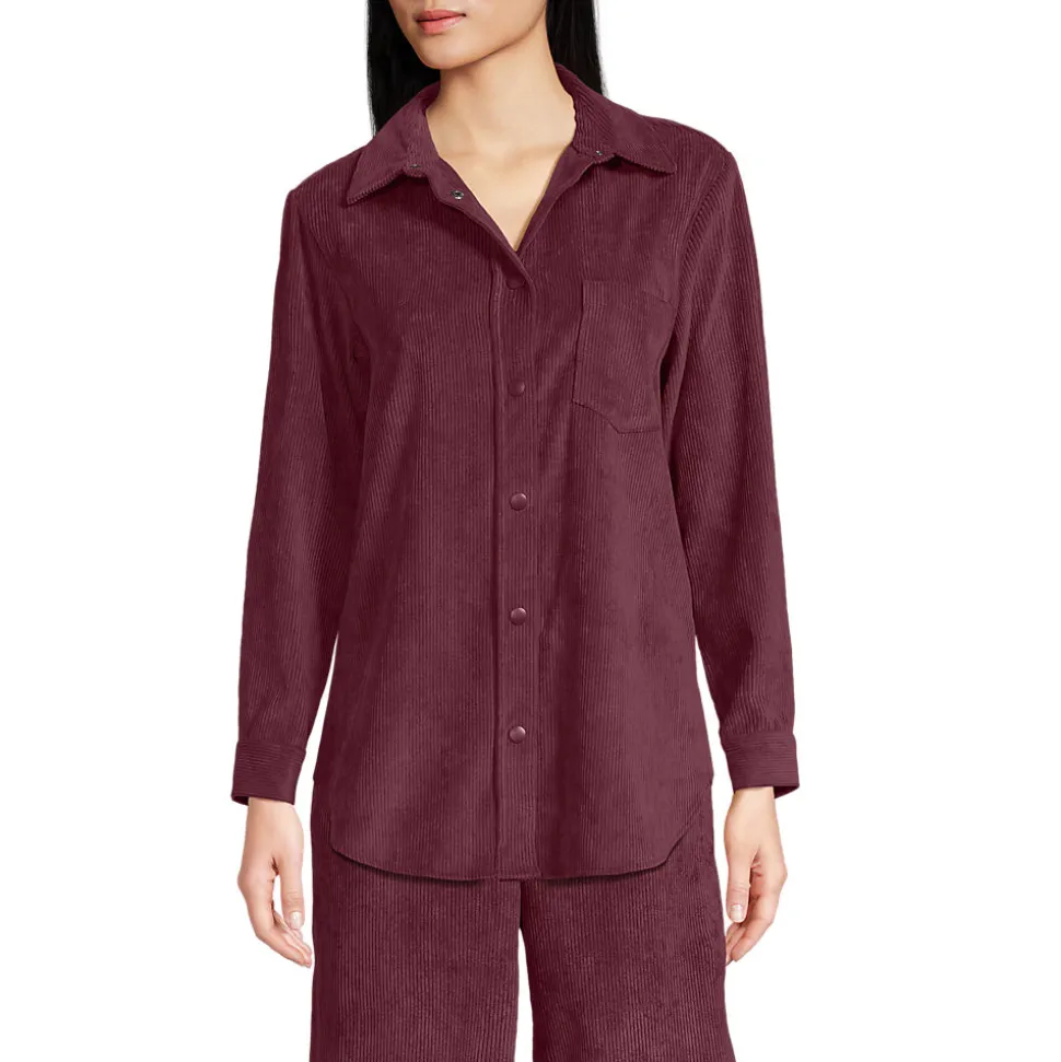 Stretchcord-Bluse für Damen